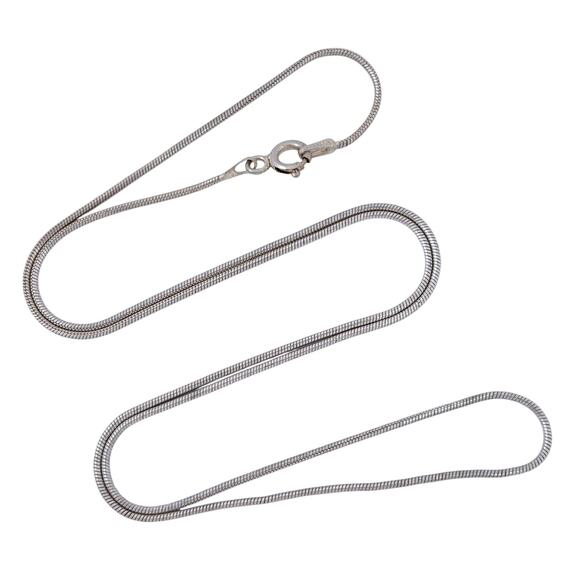 Snake Chain Necklace | FAS Vintage Sterling Silver 925 | 20" - Picture 1 of 3